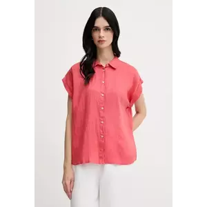 United Colors of Benetton camasa de in culoarea bej, cu guler clasic, regular imagine