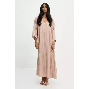 Answear Lab rochie culoarea bej, maxi, evazati imagine
