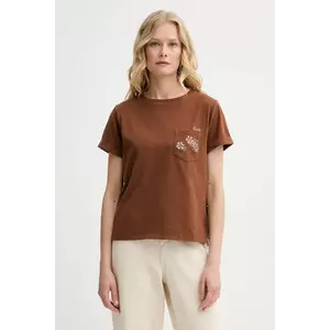 Levi's tricou din bumbac culoarea verde imagine