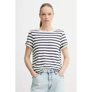 Levi's tricou din bumbac culoarea bej imagine