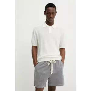 Levi's polo de bumbac culoarea maro, neted, A7294 imagine