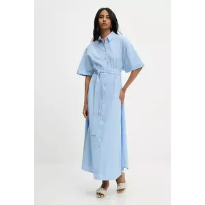 Answear Lab rochie culoarea verde, maxi, evazati imagine