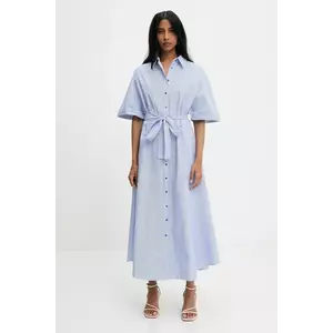 Answear Lab rochie culoarea verde, maxi, evazati imagine