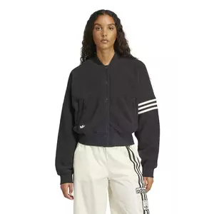 adidas Originals geacă bomber NC BOMBER JKT femei, culoarea negru, de tranzitie, JI8525 imagine