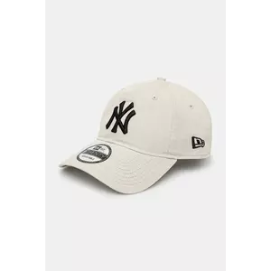 New Era șapcă culoarea bej, cu imprimeu, 60471472 imagine