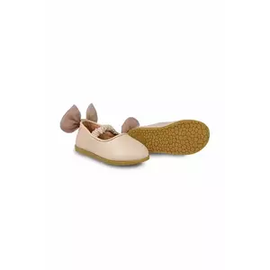 Donsje balerini din piele pentru copii Taatie Ballerinas culoarea bej, 1503100 imagine