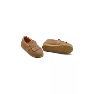 Donsje mocasini din piele pentru copii Yaell Loafers culoarea maro, 2029700 imagine
