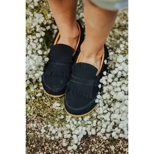 Donsje mocasini din piele pentru copii Yaell Loafers culoarea bleumarin, 2029700 imagine