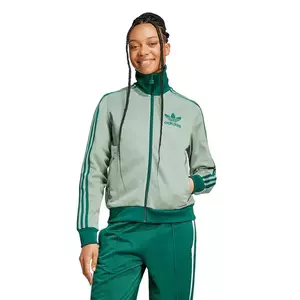 adidas Originals bluză Clastic Tracktop femei, culoarea turcoaz, cu imprimeu, JC5809 imagine