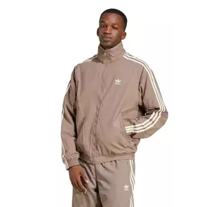 adidas Originals bluză Firebird Tracktop bărbați, culoarea bej, cu imprimeu, JP1023 imagine