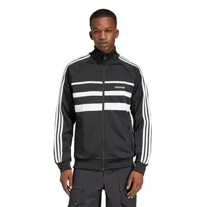adidas Originals bluza First Tracktop barbati, culoarea negru, cu imprimeu, JP1046 imagine