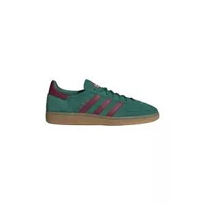 adidas Originals sneakers din piele intoarsă Handball Spezial culoarea verde, IH3841 imagine