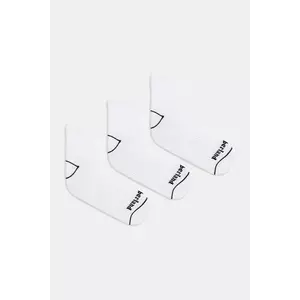 Timberland șosete 3-pack culoarea alb, TB0A6BAQ1001 imagine