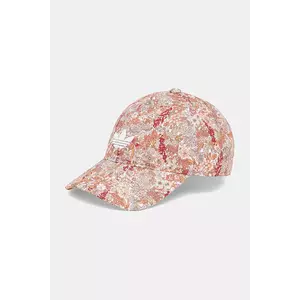 adidas Originals șapcă de baseball din bumbac Liberty culoarea portocaliu, cu imprimeu, JD0998 imagine