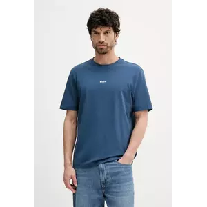 BOSS tricou BOSS ORANGE barbati, culoarea turcoaz, cu imprimeu, 50473278 imagine