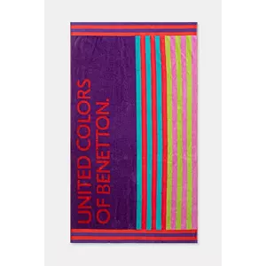 United Colors of Benetton prosop din bumbac culoarea violet, 61GP2801Q imagine