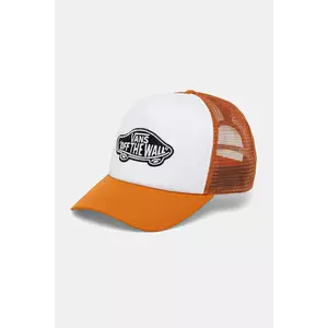 Vans șapcă culoarea portocaliu, cu imprimeu, VN00066X52K1 imagine