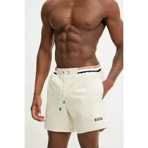 BOSS pantaloni scurti de baie culoarea bej imagine
