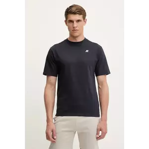 K-Way tricou din bumbac barbati, culoarea albastru marin, cu imprimeu, K3138PW imagine