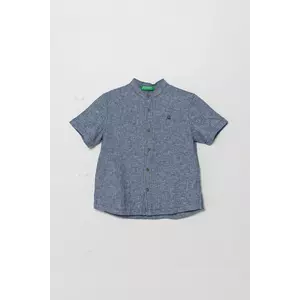 United Colors of Benetton cămașă de in pentru copii 52VMCQ03W imagine
