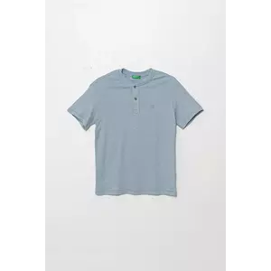United Colors of Benetton tricou din amestec de in pentru copii uni, 3F4JC10NN imagine