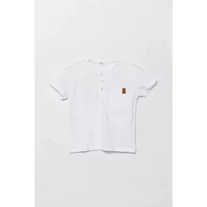 United Colors of Benetton tricou bebe culoarea alb, neted, 3F4JA105S imagine