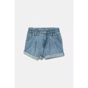 Levi's pantaloni scurți din denim pentru copii PLEAT PAPER BAG SHORT uni, 1EM255 imagine
