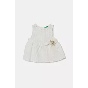 United Colors of Benetton top de in pentru copii culoarea bej, 59Y6GQ02F imagine