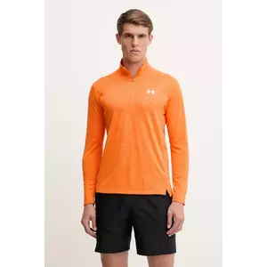 Under Armour hanorac de antrenament UA Tech Geotessa culoarea portocaliu, modelator, 1385260 imagine