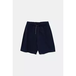 United Colors of Benetton pantaloni scurți din bumbac pentru copii culoarea bleumarin, talie reglabila, 3BL0C903L imagine