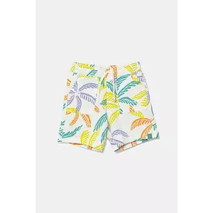 United Colors of Benetton pantaloni scurți din bumbac pentru copii culoarea bej, talie reglabila, 32IEG901Y imagine