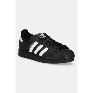 adidas Originals sneakers din piele Superstar II culoarea negru, JI0079 imagine