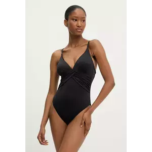 Answear Lab costum de baie dintr-o bucată culoarea negru, cupa usor rigidizata imagine