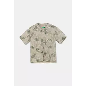 United Colors of Benetton cămașă de bumbac pentru copii culoarea gri, 5OUGCQ03U imagine
