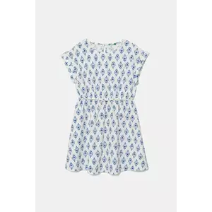 United Colors of Benetton rochie din bumbac pentru copii midi, evazati, 4MMDCV03F imagine