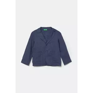 United Colors of Benetton sacou de in pentru copii culoarea albastru marin, 23WBCW00A imagine