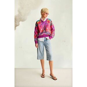 Medicine bluza culoarea violet, modelator imagine