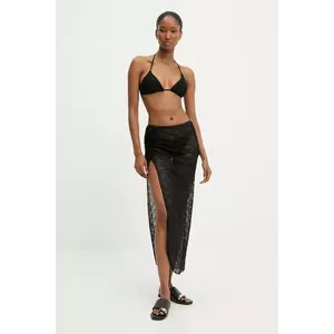 Answear Lab costum de baie din două piese cu fustă culoarea negru, cupa usor rigidizata imagine