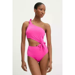 Answear Lab costum de baie dintr-o bucată culoarea roz, cupa usor rigidizata imagine