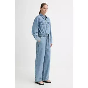 Marc O'Polo salopeta jeans bumbac, cu guler, 5000006080 imagine
