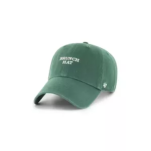 47 brand șapcă de baseball din bumbac Phrase Base Runner Icon culoarea verde, neted, XX-BSRIC1411GWS-DGC imagine