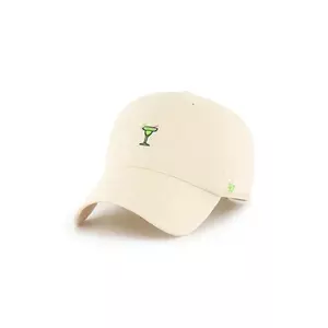 47 brand șapcă de baseball din bumbac Cocktail Base Runner Icon culoarea bej, neted, XX-BSRIC1410GWS-NT imagine