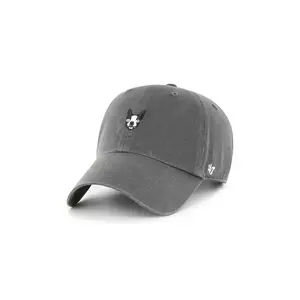47 brand șapcă de baseball din bumbac Dog Base Runner Icon culoarea gri, neted, XX-BSRIC284GWS-CCB imagine