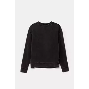 Vans bluză copii Fire In Your Heart Crew culoarea gri, cu imprimeu, VN000M8Q6PH1 imagine