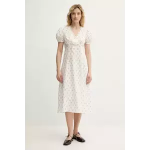 The Sleeper rochie din in culoarea alb, mini, evazati, GRDR01F015R imagine