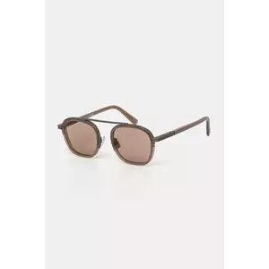 Zegna ochelari de soare culoarea argintiu, EZ0231_5145E imagine