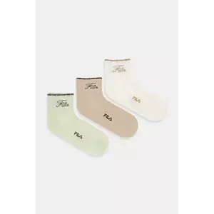 Fila șosete 3-pack culoarea bej, F6787 imagine
