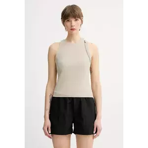 Heliot Emil bluză culoarea bej, cu imprimeu, SS25_W_13_077_ST18_CO imagine