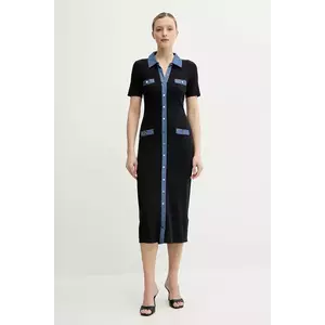 Morgan rochie RMSISSI culoarea bleumarin, midi, mulata, RMSISSI imagine