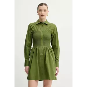 MICHAEL Michael Kors rochie culoarea verde, mini, evazati, MS582V1F4C imagine